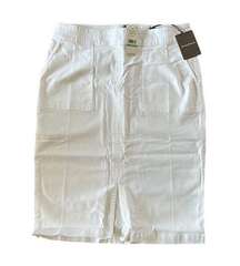 711-TOMMY BAHAMA White Pencil Skirt