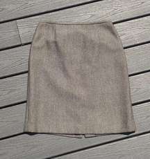 Brown and Black Tweed Skirt