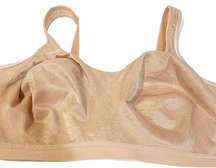 Playtex 42DD Brown Tan Plus Size Non Padded Bra