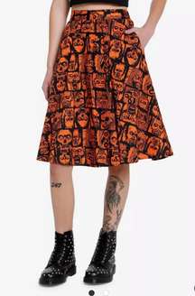 Social  Zombie Grid Retro Skirt