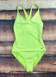 Nike Highlighter Yellow Neon One Piece Swim Suit