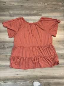 Size XL Boho Style blouse with Peplum Bottom P=20 L=24