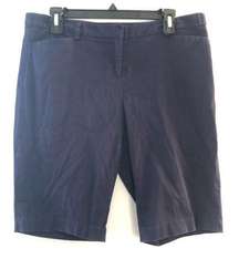 Laundry by Shelli Segal Shorts Navy Blue Bermuda Shorts Sz 10 EUC Summer Preppy