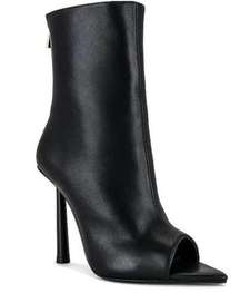 Michael Costello Black X Revolve Delilah Peep Toe Bootie Size 9,5-10