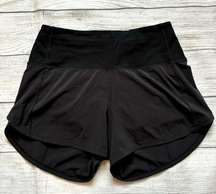 Speed Up Short Long High-Rise 4" Women Size 4 Black