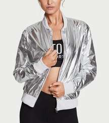 VS Metallic Silver Bomber Jacket