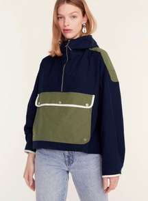 Colorblock anorak jacket