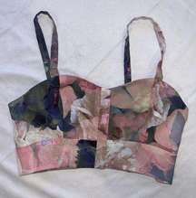 XS We Are‎ Kindred Watercolor Floral Crop Bra Top