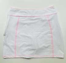 Antigua Skort Golf White Pink Size 8