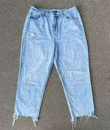 American Eagle comfort stretch waistband highest rise 90s boyfriend jeans 16 REG