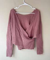 twist back sweater