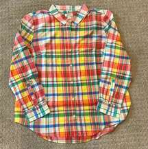 NWT- Style & Co Plaid Button Down Long Sleeve Shirt