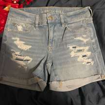 American Eagle Light Wash Jean Shorts