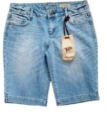 Vintage Chip & Pepper Shorts Light Wash Denim Y2K Bermuda Jean Size 7 Junior NWT