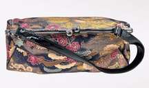 Tapestry Purse Japanese Garden Motif Handbag