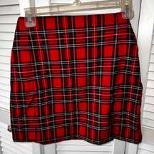 Plaid Mini skirt