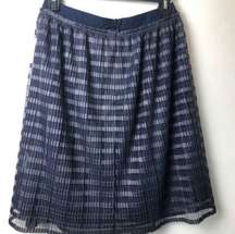 Signature Studio Womens  Navy Blue Skirt Size S