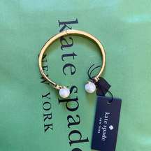 Kate spade Pearls Of Wisdom Open Hinged Bangle