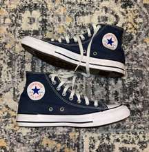 Navy High Top Sneakers