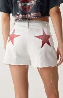 NWT Women’s  White Star Bum Denim Cutoff Shorts