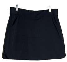 32 Degree Cool Active Skort Solid Black Stretch Waist Mini Length