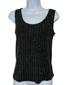 Nite Black Sparkle Slinky Top