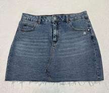 Wild Fable Distressed Jean Skirt