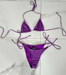 Swimwear Purple Vinca Sparkle Bikini