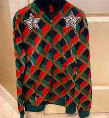 Authentic New With Tags Gucci Jersey Jacquard Knit With Crystal Stars