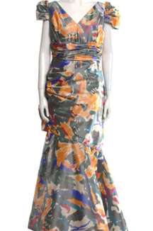 NWOT Oscar de la renta silk gown size 16