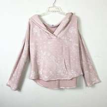 Shyanne Western Wear Pink Paisley Floral Oversized Hoodie Sweatshirt Size L