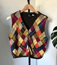 Vintage Lizwear Knitted Sweater Argon Vest