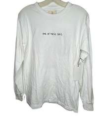 One Of These Days Co. White T-Shirt nwt