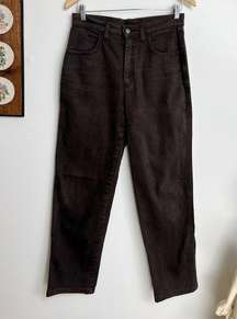 Vintage Italian Brown High Waisted Straight Leg Jeans size 29