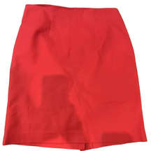 Parophase Skirt Women 6 Red Pencil Knee Length Work Career Wear