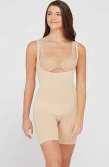 ASSETS by SPANX | Beige Remarkable Results All-In-One Shaping Open-Bust Bodysuit