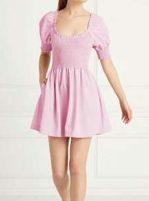 NWT  Pink The NAIA Dress Smocked