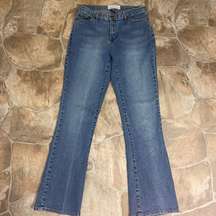 Steve & Barry's Dungarees Y2k Vintage Rigid Denim High Rise Boot Cut Mom Jeans 8