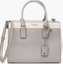 Grey And White Cameron Purse