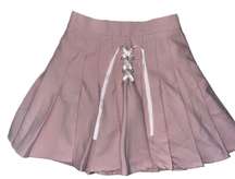 Pink Pleated Skirt