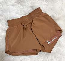 Albion lunge brown  lined running shorts