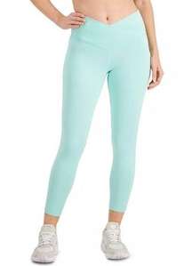 Jenni High Rise 7/8 Length Aqua Green Workout Athletic Leggings size Medium