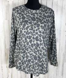 Peace & Pearls Waffle Knit Thermal Top Camo S