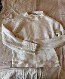 Cream Crew Neck Sweater