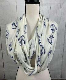 Anchor Infinity Knit Scarf Wrap