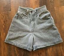 JAG vintage light grey/black jeans shorts