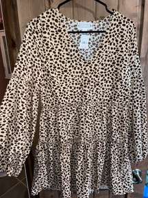 Cheetah Long Sleeve Dress