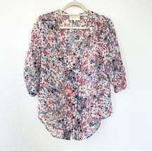 Yumi Kim Silk Floral Blouse