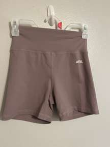 purple biker shorts