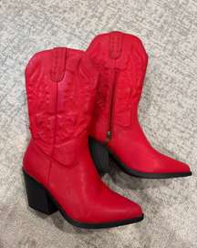 Red Cowboy Boots